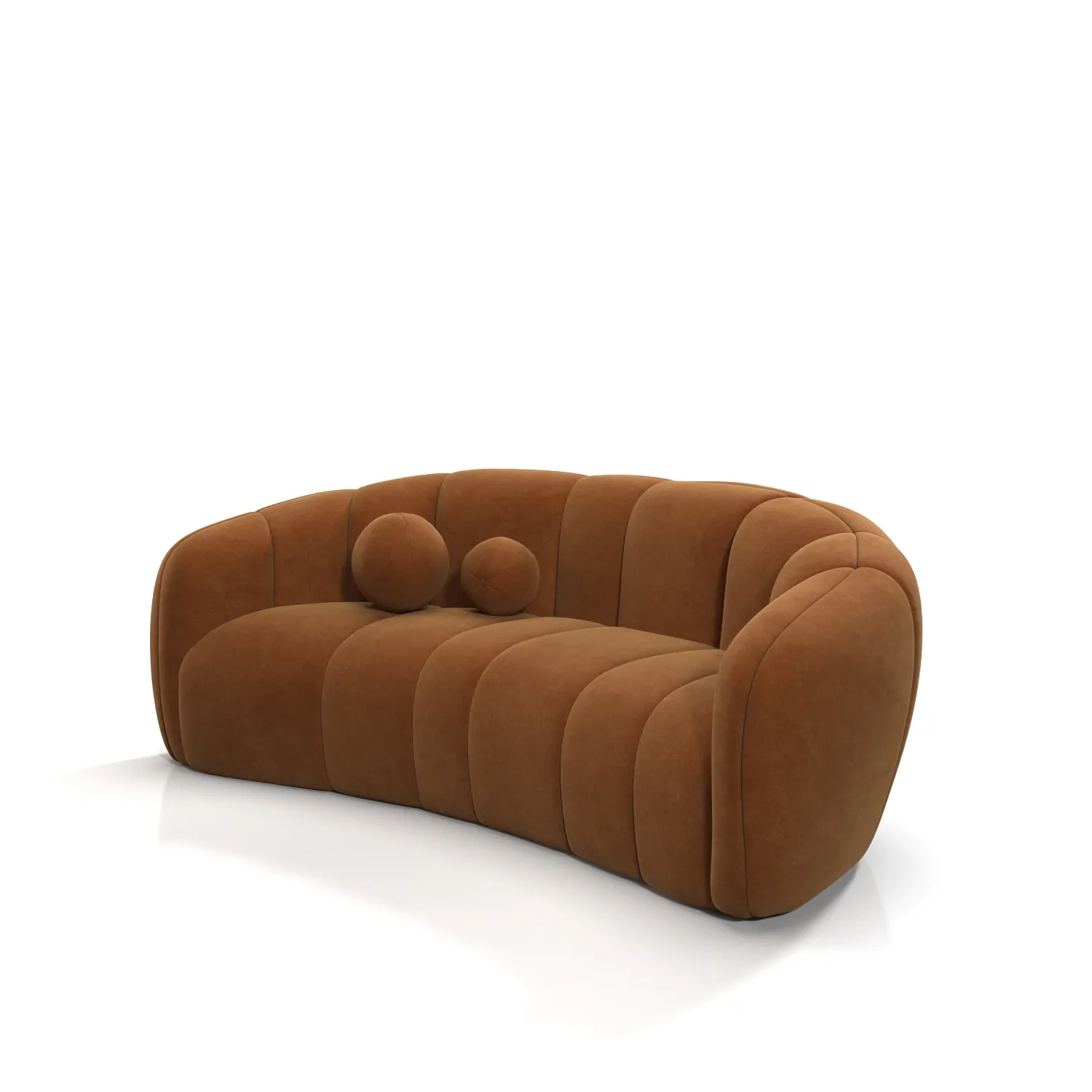 Alexis 89 Fabric Sofa 3D Model_01